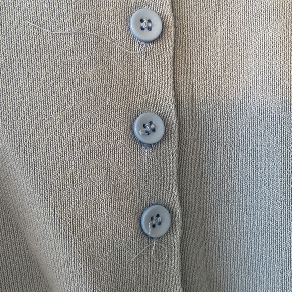 Blue Cropped Cardigan - Picture 5 of 6